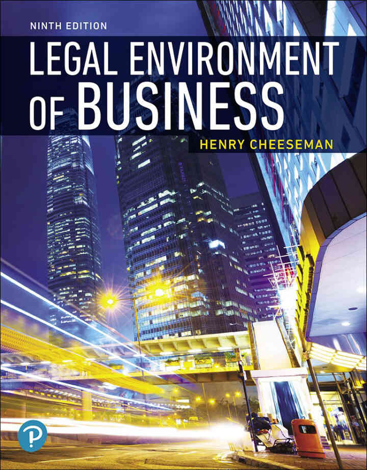 Legal Environment of Business, 9th Edition