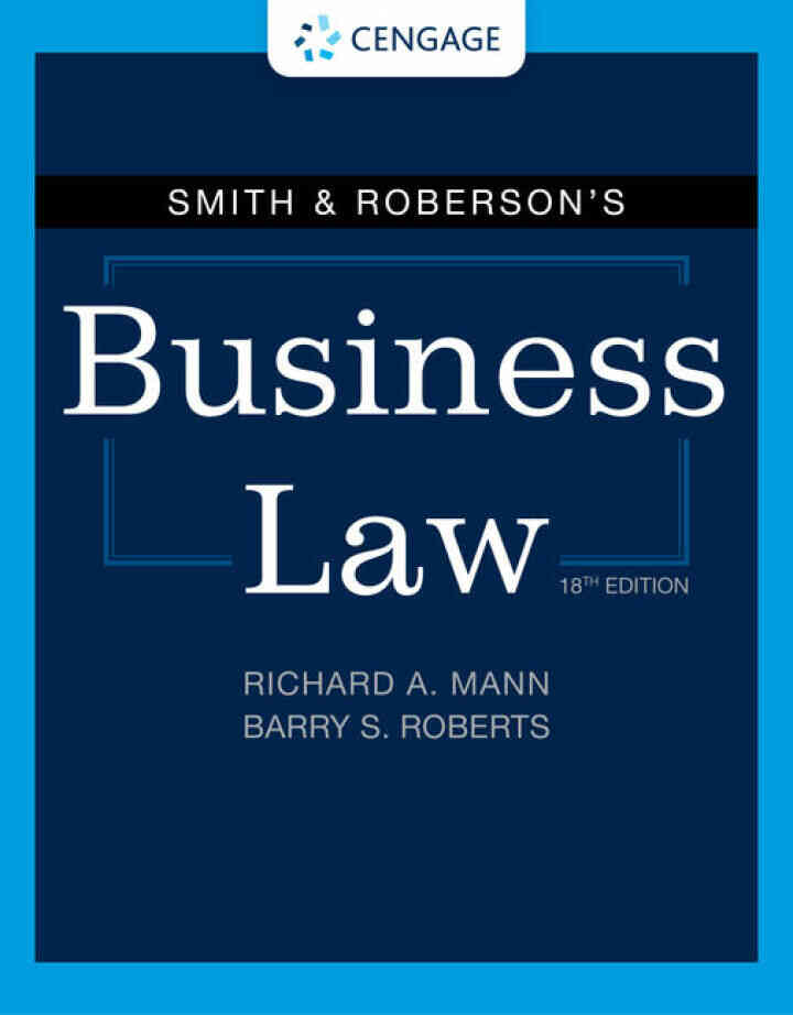 Smith & Roberson's Business Law, 18th Edition